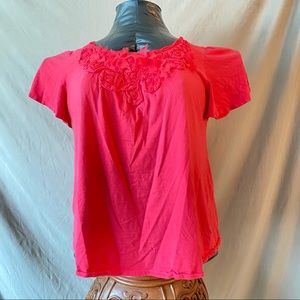 Bundle3&Save- Pink ELLE 2x T-shirt with Floral Neckline